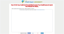 Desktop Screenshot of mycreditrepairuniversity.com